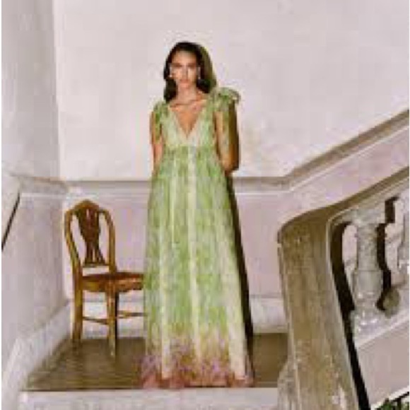 staud dandelion floral organza maxi dress STAUD | Dresses | Nwt Staud Organza Dandelion Lime Wildflower Gown Garden  Party Fairy Princess